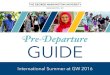 Pre-Departure GUIDE - Summer & Non-Degree Programs Pre-Departure... · ´ GW Pre-Departure Guide 2016 Suggested Items: ´ Bed Sheets (Twin size, Extra Long)** ´ Blankets/Comforters**