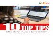 TOP TIPS - inflosoftware.com · · Implementing these tips couldn’t be easier. Sign up for free and review our demonstration client to see for yourself. · You can also watch our