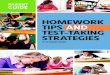 HOMEWORK TIPS AND TEST-TAKING STRATEGIEScontent.connectwithkids.com.s3.amazonaws.com/DNPS/... · test-taking skills, strategies to reduce test anxiety, ideas for learning outside