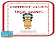 Context Clues Task Cards - Book Units Teacher · Context Clues Organizer Instructions for Making the Organizer 1) Print the organizer on colored paper. 2) Have students trim around