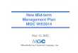 New Mid-term Management Plan MGC Will2014 May May 11, 2012 · Today, we regret to report that MGC was unable to achieve the targets of MGC Will 2011, the previous mid-term Management
