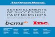 SEVEN ELEMENTS OF SUCCESSFUL PARTNERSHIPS - Sell Your Business and Inc Magazine _ … · Business Partnerships Inc. Magazine’s Business Owners Council and BCMS Corporate wanted