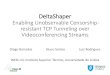 DeltaShaper: Enabling Unobservable Censorship-resistant ... · /dev/video0 Carrier Streamer Carrier Frame Client Endpoint Network Namespace Encoder Adapter Covert Stream VETH1 10.10.10.10