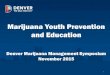 Marijuana Youth Prevention and Education · State of Colorado Retail Marijuana Education Program. In November 2013, the voters approved a 3.5% special sales tax on ... the parameters