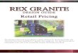 The pricing in this book is provided ... - Rex Granite Company · The prices have been simplified to 5 granite color categories. For specific pricing for each granite color refer