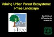 Valuing Urban Forest Ecosystems: i-Tree Landscape · Valuing Urban Forest Ecosystems: i-Tree Landscape David J. Nowak US Forest Service Syracuse, NY. Objectives U.S. Urban Forest