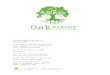 courses wedding menu fall & winter - Oak Avenue Catering · fall & winter in the interest of serving only the highest quality product, substitutions may be necessary due to ... thyme