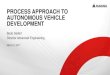 PROCESS APPROACH TO AUTONOMOUS VEHICLE DEVELOPMENT · System Architecture –ENG 3 8 •System requirements, the system architectural design, & their relationships are baselined &