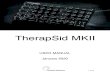 Therapsid MK2 User Manual - Twisted-Electrons · CV pitch input, Gate input (only active when in monophonic mode) MIDI input & output 3 LFO override CV inputs The Audio in enables
