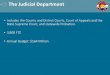 The Judicial Department - Colorado General Assembly · The Judicial Department •The Judicial Department (“Department”) is established in the Colorado Constitution in Article