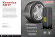 Designed for Your Journey KR17€¦ · Kenetica Designed for Your Journey KR17 The Kenda Kenetica is a touring tire designed to fit the needs of many drivers. The KR17 offers dependability