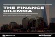 THE FINANCE DILEMMA - Withum · 2019. 9. 17. · The Finance Dilemma Read Time: 14 min. Executive Summary Financial services firms are intently focused on the challenges of competing
