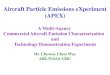 Aircraft Particle Emissions eXperiment (APEX) · 2017. 11. 6. · Data Usage NASA • To define the physical and chemical properties of particle emissions (including transient due