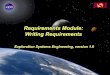 Requirements Module: Writing Requirementsorigins.sese.asu.edu/ses405/Class Notes/Rqmnts_Module... · 2013. 1. 23. · Exploration Systems Engineering: Requirements — Writing Module