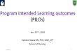 Program Intended Learning outcomes (PILOs)sites.ju.edu.jo/en/Pqmc/OptionalCoursesForms/PILOs Dr...and management concepts into nursing care for individuals, families, and groups. •ILO
