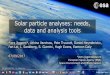 Solar particle analyses: needs, data and analysis tools€¦ · European Space Agency (ESA) Space Environment and Effects Section. ESA UNCLASSIFIED - For Official Use The Solar Accumulated