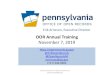 OOR Annual Training - PA.Gov€¦ · OOR Annual Training November 7, 2019 Erik Arneson, Executive Director @ErikOpenRecords @OpenRecordsPA earneson@pa.gov (717) 346-9903 Submit questions