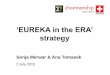 ‘EUREKA in the ERA’ E!ERA 22_HLG_NPC3_EUREKA in ERA … · EUREKA in the ERA – SO1 I. Towards increasing the innovation side of cross-border cooperation Establish smart synergies
