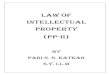 Law Of Intellectual Property (PP-II) · Law Of Intellectual Property (PP -II) Remedies For Infringement Of Industrial Designs Page 3 ways. You may use it to better protect your market