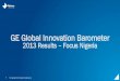 GE Global Innovation Barometergereports.cdnist.com/wp-content/uploads/2016/01/15130844/2013_… · GE Global Innovation Barometer is an International opinion survey of senior business
