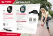 WEARABLES - Sigma Sport · WEARABLES FUNCTIONS: – GPS-based speed and distance – Distance indicator – Lap counter – Monthly workout statistics – Personal best – Activity