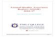 Annual Quality Assurance Report (AQAR) 2016-17 · Report (AQAR) 2016-17 NAAC TRACK ID : KLCOGN 17685/2014 . ... Document revised by: Dr. Ganesh Hegde, Assistant Adviser and B. S