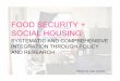 FOOD SECURITY + SOCIAL HOUSINGoasis.vch.ca/media/VCH_FoodSecurityHousingPresentation.pdf · food security considerations incorporated into the planning ¾Existing units should assess