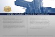 Open Carry VA CARR… · 09/12/2014  · OPEN CARRY IN VIRGINIA CONCEALED HANDGUN PERMIT A firearm may be carried openly in the Commonwealth of Virginia except where prohibited by