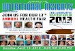 April 2013 Join us for our 13 Healthcare in Annual Health Fair … · 2015. 7. 23. · Collaborative 2013Healthcare in Pediatrics to Geriatrics April 2013 •Four Keynote Speakers