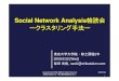 Social Network Analysis輪読会 ークラスタリング手 …アルゴリズム [Algorism.] Newman法