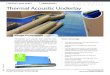PRODUCT DATA SHEET THERMOQUIET Thermal Acoustic Underlay€¦ · ceilings in offices Installation Details • Wood surface: staple every 4’ (1219mm) on center to stabilize and stretch