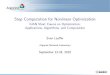 Step Computation for Nonlinear Optimization · Outline 1 Methods for Nonlinear Optimization: Introduction 2 Convergence Test and Termination Conditions Feasible Stationary Points