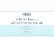 NRO$NC$Report:$ Ac.vi.es$of$the$ASO$AC$ · 2020. 6. 4. · ICANN Board Selection • ICANN Board Seat 9 – Raymond A. Plzak – Current term: May 2009 – Annual General Meeting