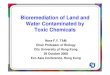 Bioremediation of Land and Water Contaminated by Toxic ... · Chair Professor of Biology. City University of Hong Kong. 29 October 2008. Eco Asia Conference, Hong Kong. Water and