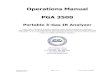 Operations Manual PGA 3500 - supersystemseurope.com€¦ · PGA 3500 Operating Instructions Introduction The Model PGA3500 is a portable 3-Gas IR analyzer with an Oxygen (O 2) cell