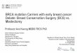 BRCA mutation Carriers with early breast cancer Debate: Breast …. Great... · 2020. 4. 23. · BRCA mutation Carriers with early breast cancer Debate: Breast Conservation Surgery