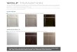CABINET CONSTRUCTION - Viking Kitchen Cabinets · PDF file Transition, the latest addition to the Wolf Home Products family of cabinetry, offers modern full-access construction and