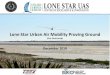 Lone Star Urban Air Mobility Proving Ground · 2018. 12. 11. · Lone Star Urban Air Mobility Proving Ground (Snapshot) • Goal: Provide the UAM Community of Practice, OEMs, ECOSYSTEM