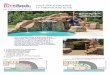 Swimming Pool Waterfalls by RicoRock®, Inc. - A new way to ...ADDITIONAL SLIDE 7' FIBERGLASS SLIDE The suggested rock package for the 7 ft Slide is a 3 Ft Modular Waterfall: the side