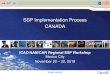 SSP Implementation Process CANADA · RDIMS 14681633 ICAO NAM/CAR Regional SSP Workshop Mexico City . November 20 – 22, 2018 . SSP Implementation Process CANADA 1