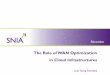 The Role of WAN Optimization in Cloud Infrastructures · 2011. 3. 18. · Deploying WAN Opt in the Enterprise Physical or virtual appliances at all locations; software clients for