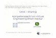 CAVE – Sharing Kompetenzzentrum Virtual Engineering Rhein ... · „10 Thesen zur VR-Einführung“ Lessons Learned aus 10 Jahren VR Erfahrung 2. „Prozessintegration ist wichtiger
