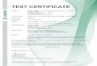 TEST CERTIFICATE - federalcables.com Test Certificate... · This Test Certificate is valid till 15July 2021 and expires upon withdrawal of one of the above mentioned standards or