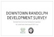 DOWNTOWN RANDOLPH DEVELOPMENT SURVEY · Population •Two versions of the survey 1. Survey for Randolph Area local residents 2. Survey for Residents in neighboring towns in Vermont