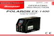 S2018 Polaron EX-1400.1.en ... OPERATING INSTRUCTION English GRAUPNER/SJ GmbH Henriettenstr.96, D-73230 KIRCHHEIM/TECK GERMANY INNOVATION & TECHNOLOGY POLARON EX-1400 2 Channel Charger