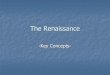 The Italian Renaissance...VI. Renaissance Art and Architecture (cont) Differences between Italian and Northern European painting --Italian frescoes vs. Northern European altar pieces