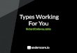 Types Working For You - qconlondon.com€¦ · Part 1 Straightforward Scala Part 2 Functional Programming Part 3 Typelevel Programming. Straightforward Scala — Part 1 — The only