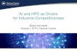 AI and HPC as Drivers for Industrial Competitiveness · –IBM ESS GS4 storage –Mellanox Infiniband –NVMe • System targets IROR workloads Paragon. Purpose: to optimise experiments