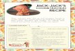 JACK-JACK’S - Maryland Momma's Rambles and …...sugar and vanilla extract at medium speed until creamy. • Add eggs one at a time. Mix on low speed until each are incorporated