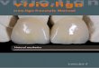 visio · Apply crea.lign opaquer. The body of the tooth is coated with crea.lign paste A3, the neck of the tooth with A3.5. The edge is coated with Enamel E2. Apply crea.lign Modelling